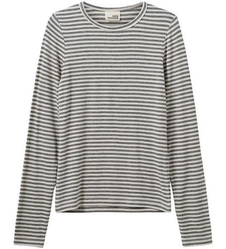 Sofie Schnoor Bluse - Rib - Petricia - Grey Striped