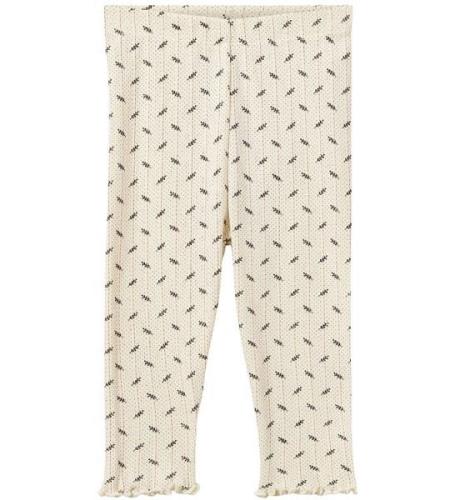 Sofie Schnoor Leggings - Naline - Antique White m. Print/HulmÃ¸ns