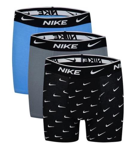 Nike Boxershorts - Dri-Fit Everyday - 3-Pak - Sort/GrÃ¥/BlÃ¥