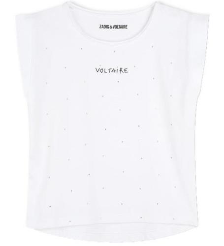 Zadig & Voltaire T-shirt - Hvid m. Similisten