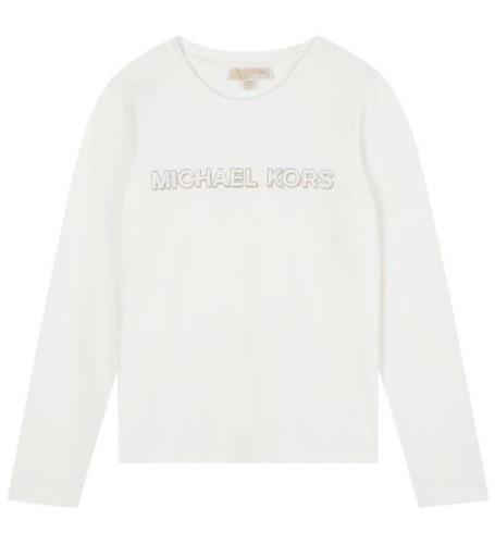 Michael Kors Bluse - Off White m. SÃ¸lv/Guld