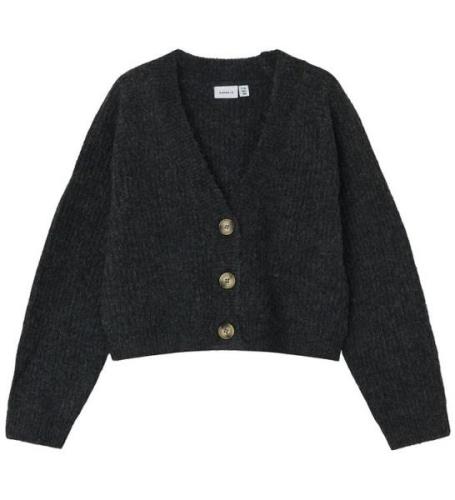 Name It Cardigan - Strik - Noos - NkfHolly - Dark Grey Melange