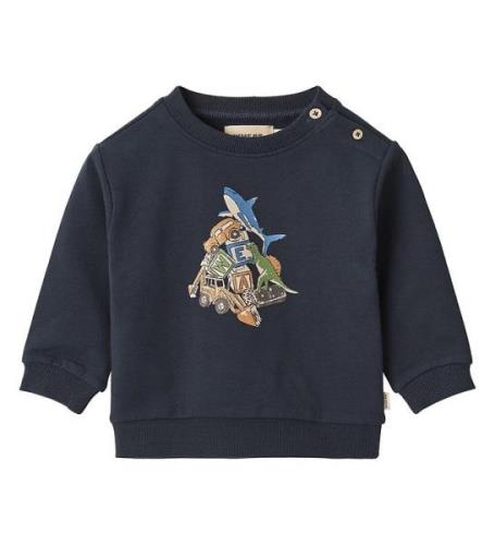 Wheat Sweatshirt - Marius - Navy