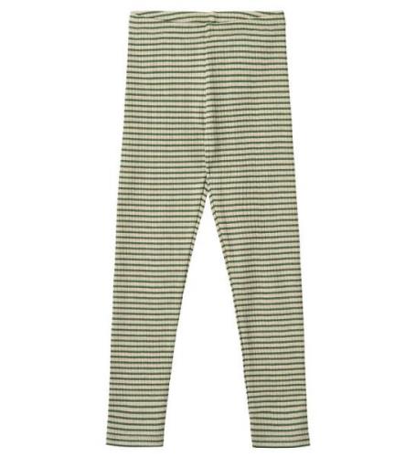 Wheat Leggings - Rib - Jules - Elm Green Stripe