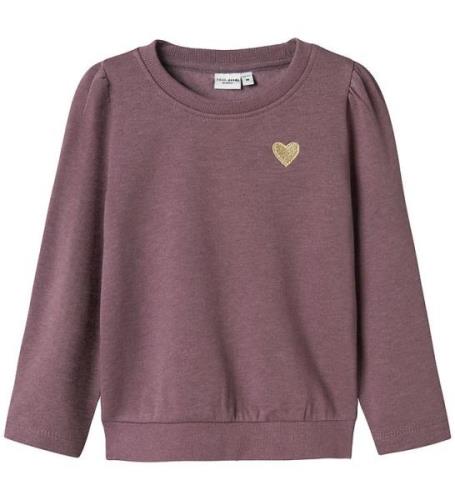 Name It Sweatshirt - NmfVima - Arctic Dusk m. Hjerte