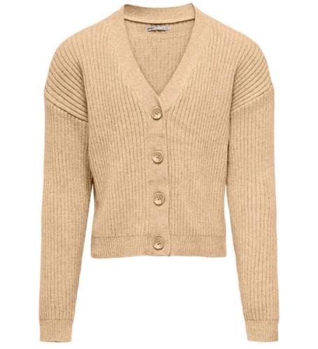 Kids Only Cardigan - Strik - KogMandy - Beige