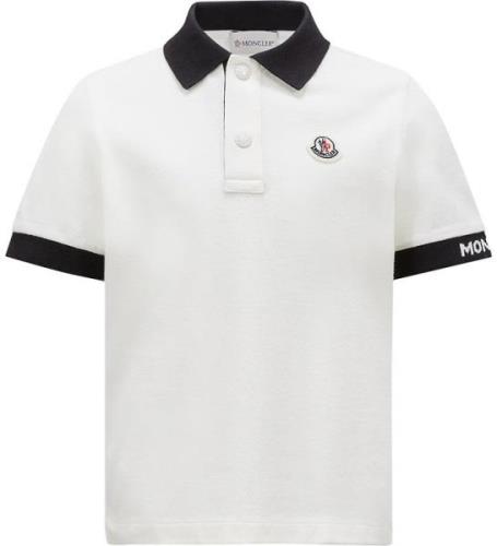 Moncler Polo - Hvid m. Sort