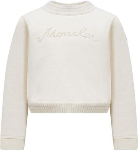 Moncler Sweatshirt - Cropped - Cream