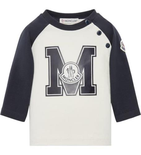 Moncler Bluse - Hvid/Navy