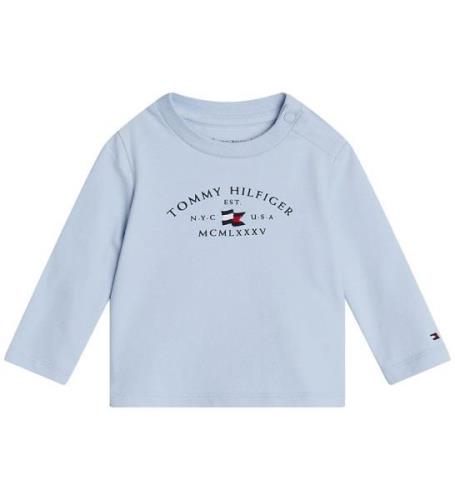 Tommy Hilfiger Bluse - Essential Printed - Breezy Blue