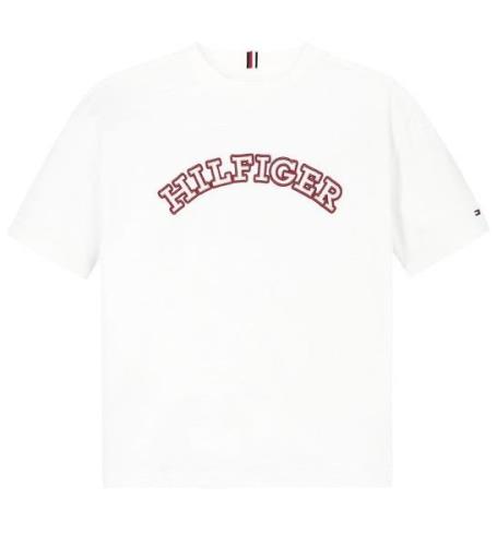 Tommy Hilfiger T-shirt - Monotype Embroidered - Hvid