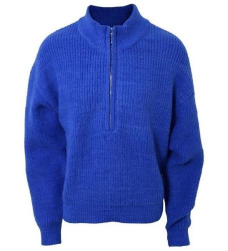 Hound Bluse - Strik - Zip - Cobalt Blue