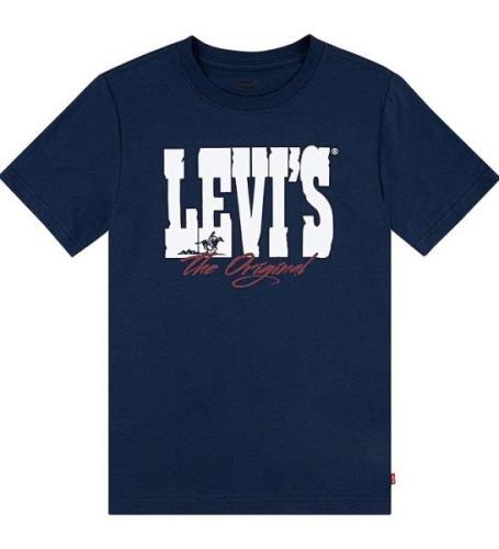 Levis T-shirt - Dress Blues m. Hvid