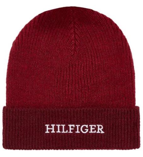 Tommy Hilfiger Hue - Strik - Monotype Beanie - Rouge