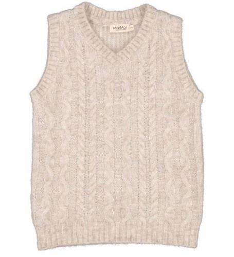 MarMar Vest - Strik - Uld - Taj - Cashew Melange