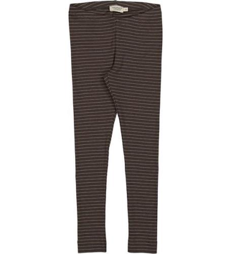 MarMar Leggings - Rib - Modal - Nori Green Stripe