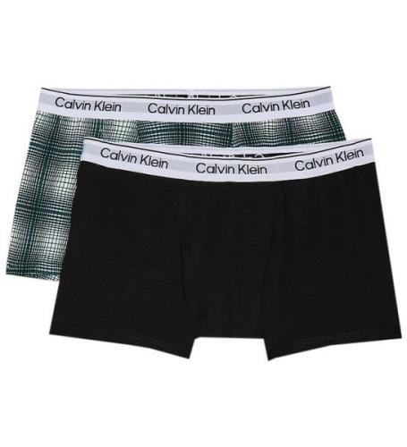 Calvin Klein Boxershorts - 2-pak - Sort/Mc Check