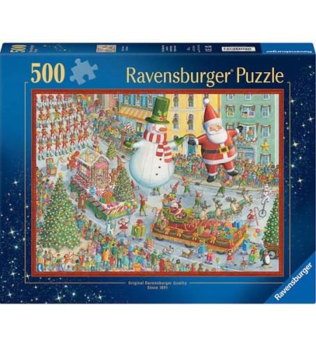 Ravensburger Puslespil - 500 Brikker - Here Comes Christmas