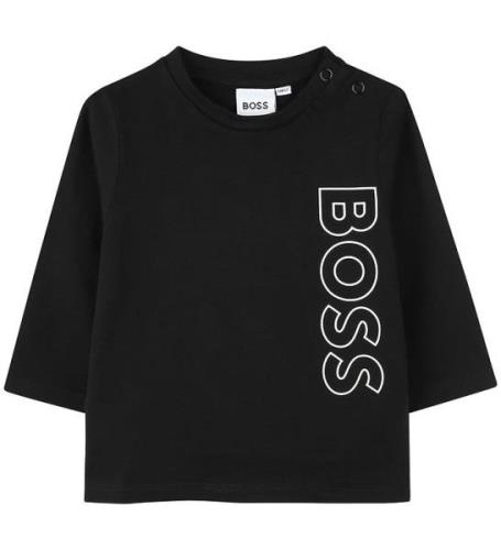 BOSS Bluse - Sort m. Hvid