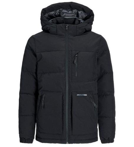 Jack & Jones Dynejakke - JJEOtto Puffer Jacket -Black/Asphalt