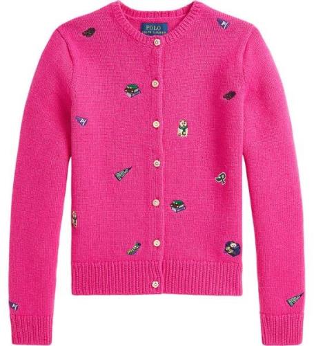 Polo Ralph Lauren Cardigan - Uld - Strik - Colge Pink