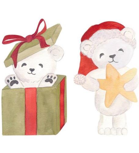 That's Mine Wallstickers - 19 cm - Santa Bears