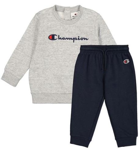 Champion Sweatsæt - Crewneck - New Oxford Grey Melange