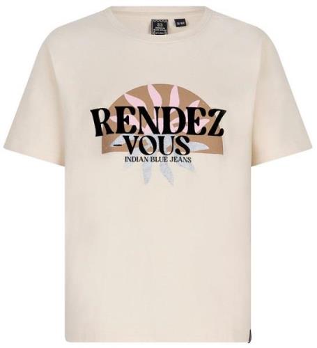 Indian Blue Jeans T-shirt - Rendez Vous - Sandshell