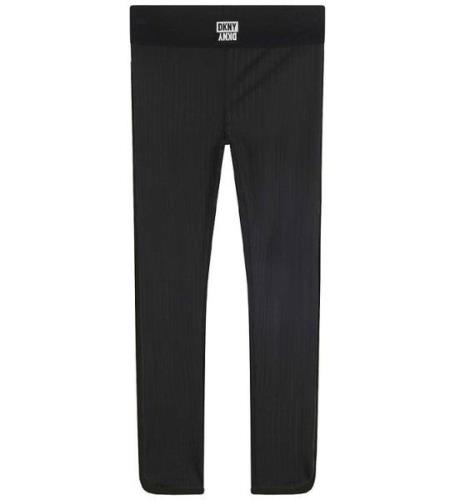 DKNY Leggings - Sort m. Striber