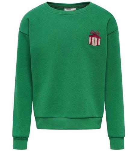 Kids Only Sweatshirt - KogYda - Xmas Life - Green Jacket/Present