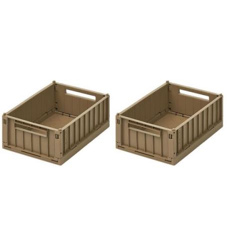 Liewood Foldekasser - 25x18x9,5 cm - Small - 2-pak - Oat