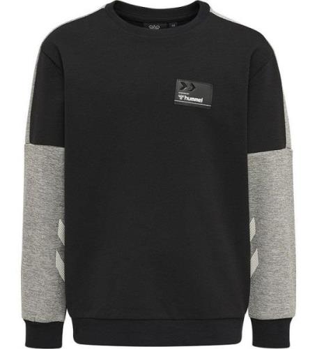 Hummel Sweatshirt - hmlEdward - Sort/GrÃ¥