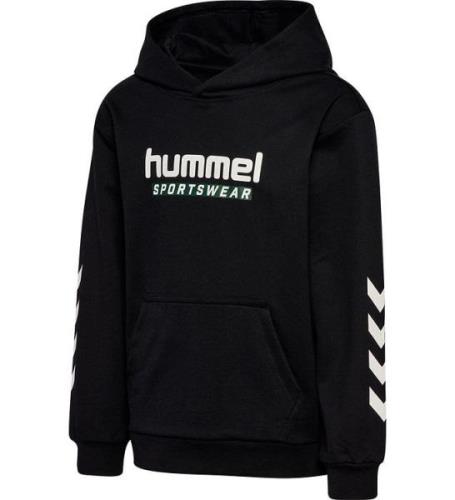 Hummel Hættetrøje - hmlJr Logo Hoodie - Dress Blue