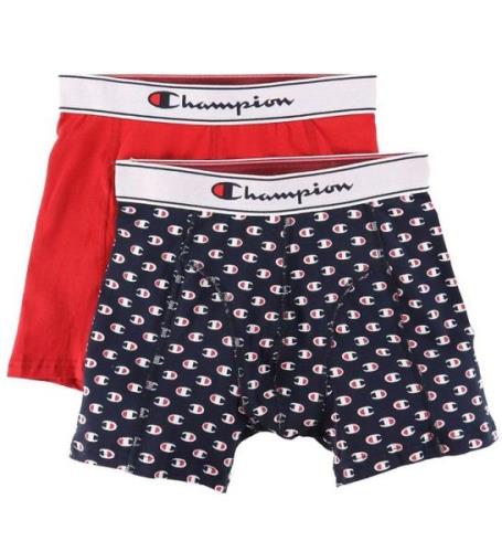 Champion Fashion Boxershorts - 2-pak - RÃ¸d/Navy m. Logoer