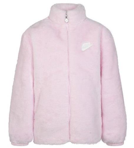 Nike Jakke - Imiteret Pels - Pink Foam