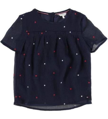 Tommy Hilfiger T-shirt - Star Embroidered - Black Iris