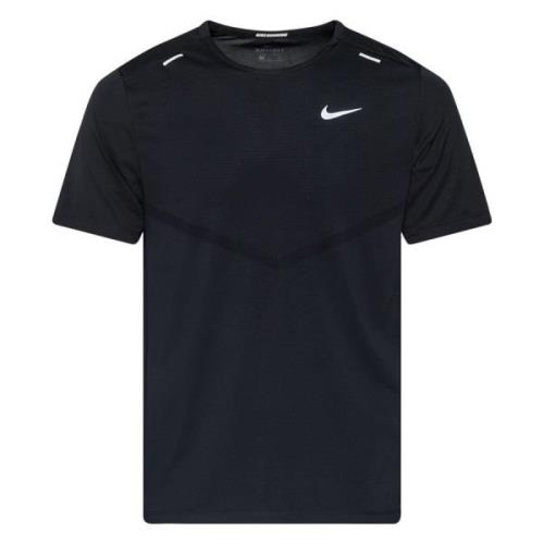 Nike Løbe T-Shirt Dri-FIT Rise 365 - Sort/Sølv