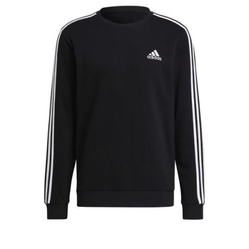 adidas Sweatshirt 3-Stripes Fleece - Sort/Hvid