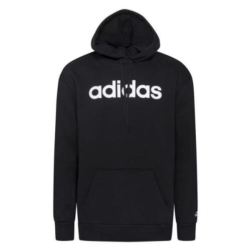 adidas Essentials Oversized Fleece Hættetrøje - Sort/Hvid Kvinde