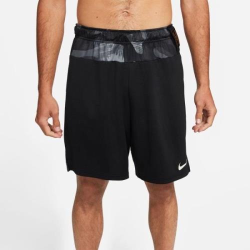Nike Træningsshorts Dri-FIT Knit Camo - Sort/Hvid