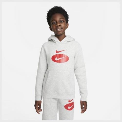 Nike Hættetrøje NSW Core - Grå/Rød Børn