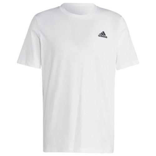 adidas T-Shirt Essentials Small Logo - Hvid/Sort
