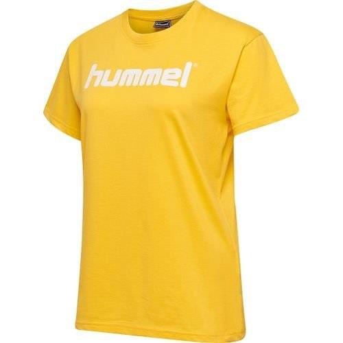 Hummel Go Cotton Logo T-Shirt - Gul Kvinde