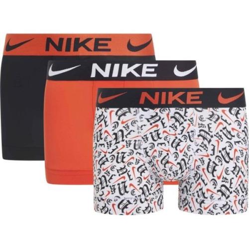 Nike Underbukser Dri-FIT Essential Micro Gothic Print 3-Pak - Sort/Rød