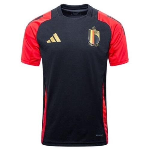 Belgien Trænings T-Shirt Tiro 24 EURO 2024 - Sort/Rød