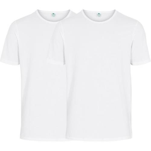 Dovre Økologisk T-Shirt 2-Pak - Hvid
