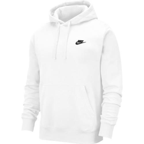 Nike Hættetrøje NSW Club - Hvid/Sort