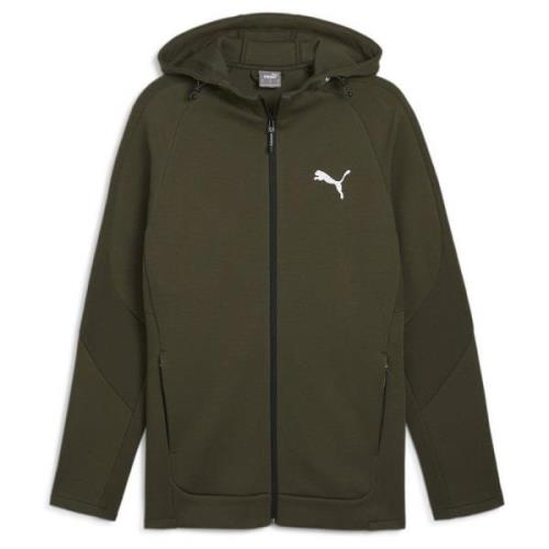 EVOSTRIPE Full-Zip Hoodie DK Dark Olive