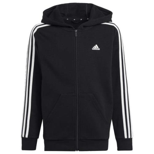 Adidas Essentials 3-Stripes Fleece Full-Zip hættetrøje