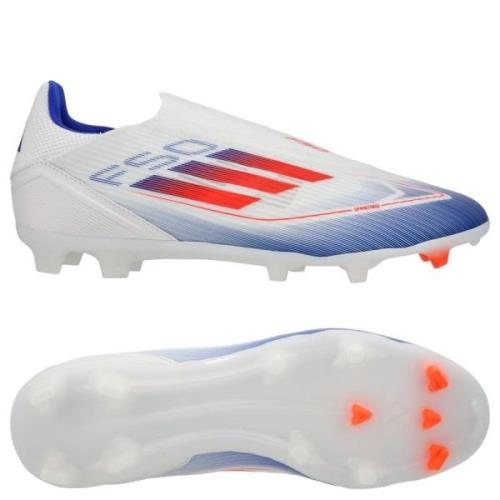 adidas F50 League Laceless FG/AG Advancement - Hvid/Rød/Blå